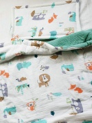 Set chăn ga gối đệm bằng vải muslin vải xô mềm mại